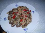 Senats-Rindfleisch mit Paprika und Zwiebeln - Rezept