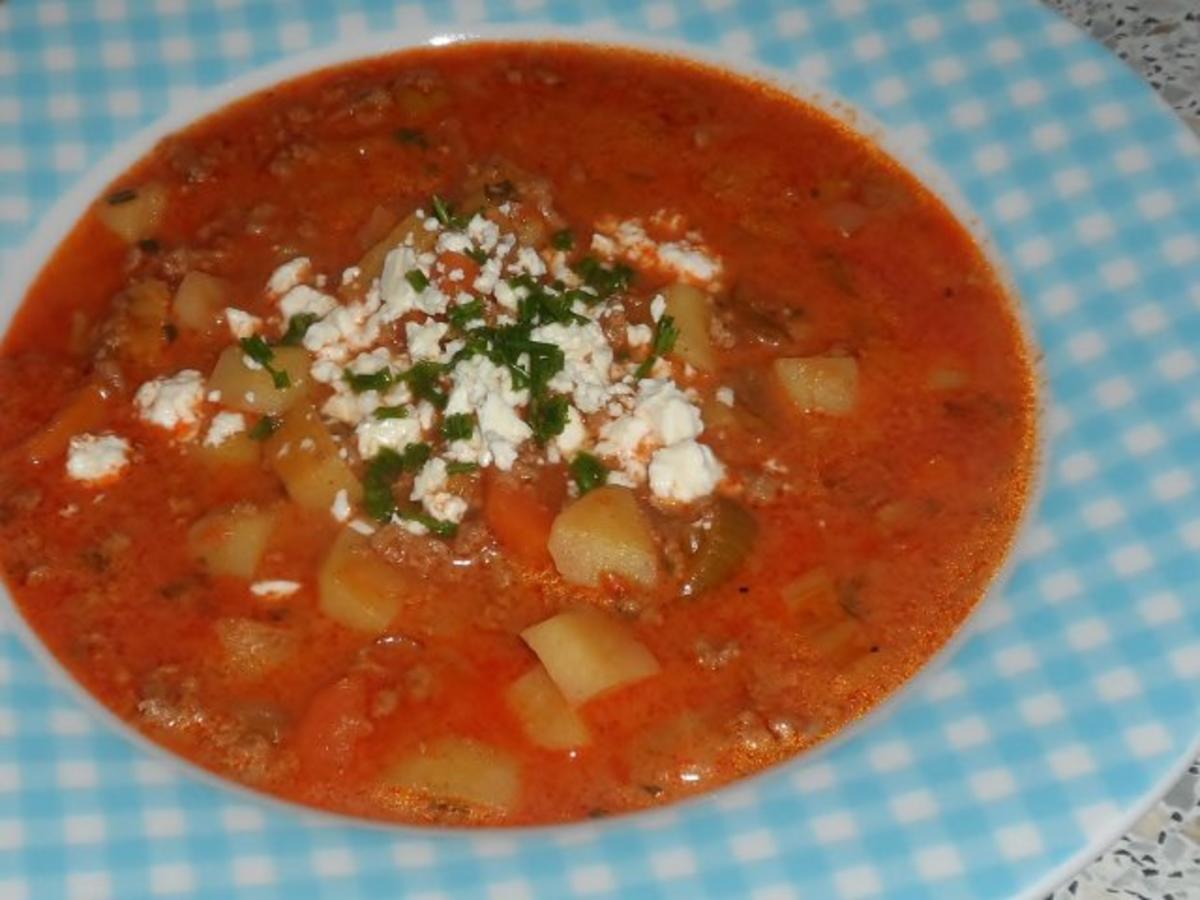 Suppen/Eintöpfe: Bunter Hack-Gemüse-Eintopf "Querbeet" - Rezept