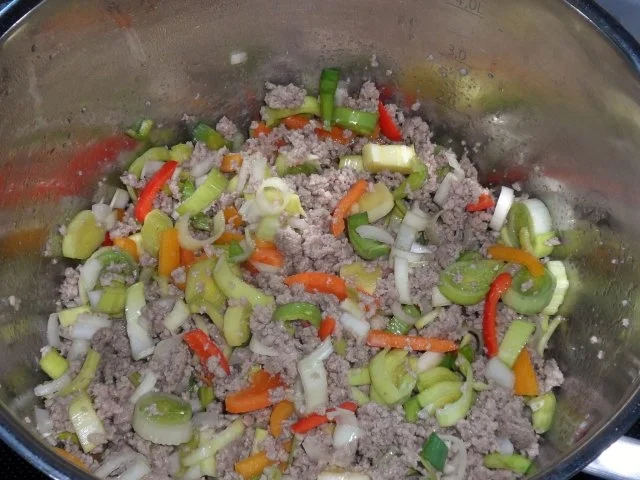 Suppen/Eintöpfe: Bunter Hack-Gemüse-Eintopf "Querbeet" - Rezept - Bild Nr. 6