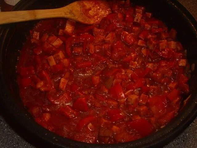 Rezept: Rosenkohl-Paprika-Leberkäspfanne Bild Nr. 6 Rosenkohl-Paprika-Leberkäspfanne - Rezept - Bild Nr. 6