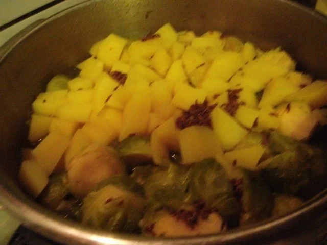 Rezept: Rosenkohleintopf mit Kasseler Bild Nr. 8 Rosenkohleintopf mit Kasseler - Rezept - Bild Nr. 8