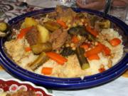 Couscous mit Rindfleisch und Gemüse - Rezept