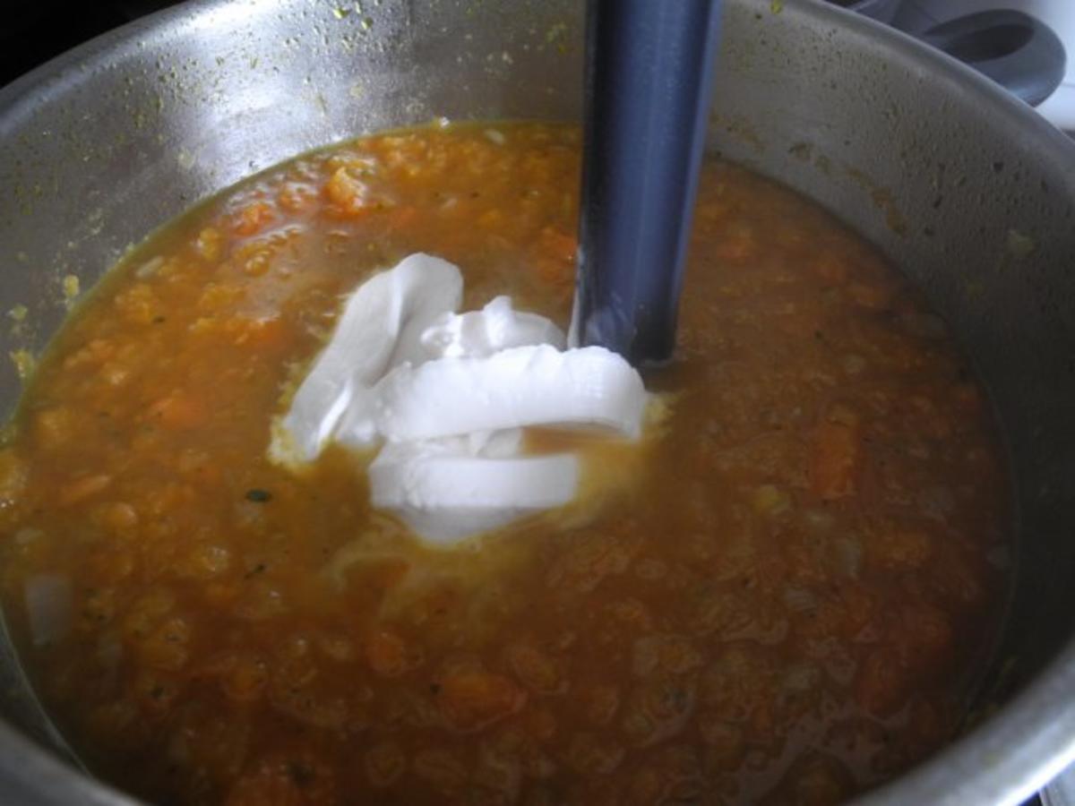 Vegan : Kürbis - Suppe mit Kokos-Brotwürfelchen und Kürbiskernen - Rezept - Bild Nr. 12