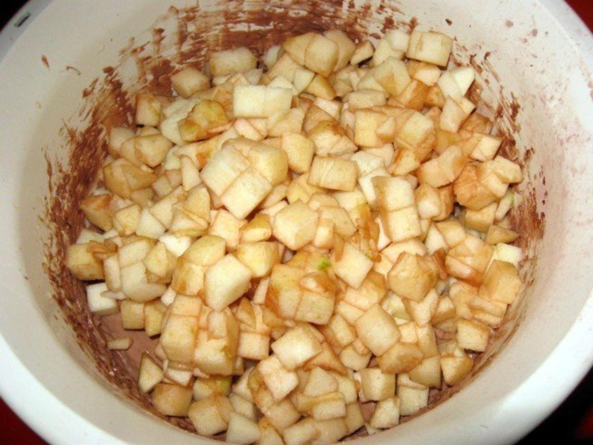Schoko-Käse-Kuchen mit Äpfeln - Rezept - Bild Nr. 9