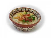 Maroni-Kartoffelsuppe mit Schinkenspeck - Rezept