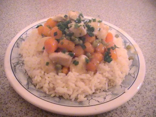 Schnelles Hühnerfrikassee - Rezept