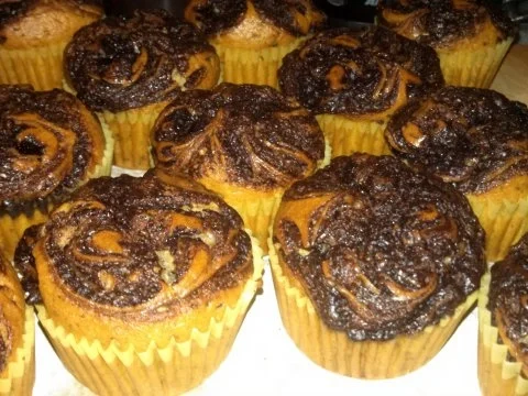 Rezept: Muffin " Choco / Chili swirl " Bild Nr. 2 Muffin " Choco / Chili swirl " - Rezept - Bild Nr. 2