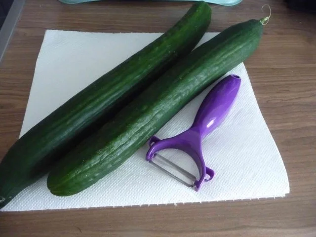 Vegetarisch : Pellkartoffeln - Zwiebelquark - Gurkensalat - Rezept - Bild Nr. 7