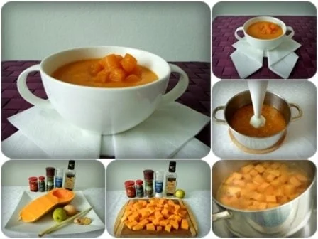 Rezept: Butternut - Kürbis Cremesuppe Bild Nr. 3 Butternut - Kürbis Cremesuppe - Rezept - Bild Nr. 3