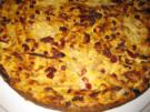 Zwiebelkuchen auf Blätterteig - Rezept