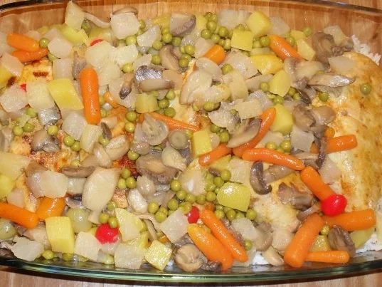 Rezept: Hähnchenburst - Gratin Bild Nr. 5 Hähnchenburst - Gratin - Rezept - Bild Nr. 5