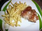 Cordon Rouge mit Pommes und Salat. - Rezept