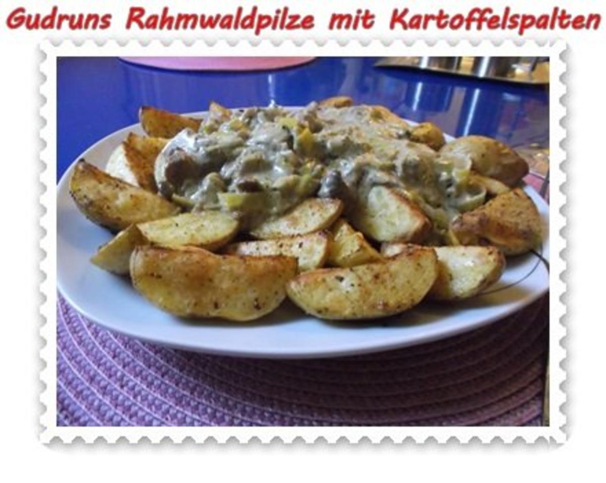 Pilze: Rahmwaldpilze mit Kartoffelspalten - Rezept