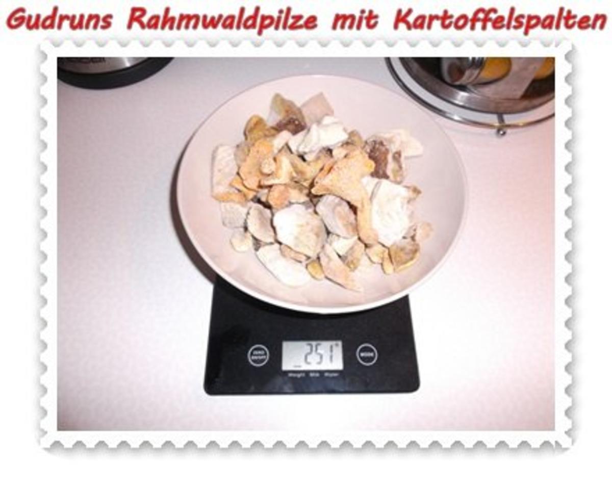 Pilze: Rahmwaldpilze mit Kartoffelspalten - Rezept - Bild Nr. 3