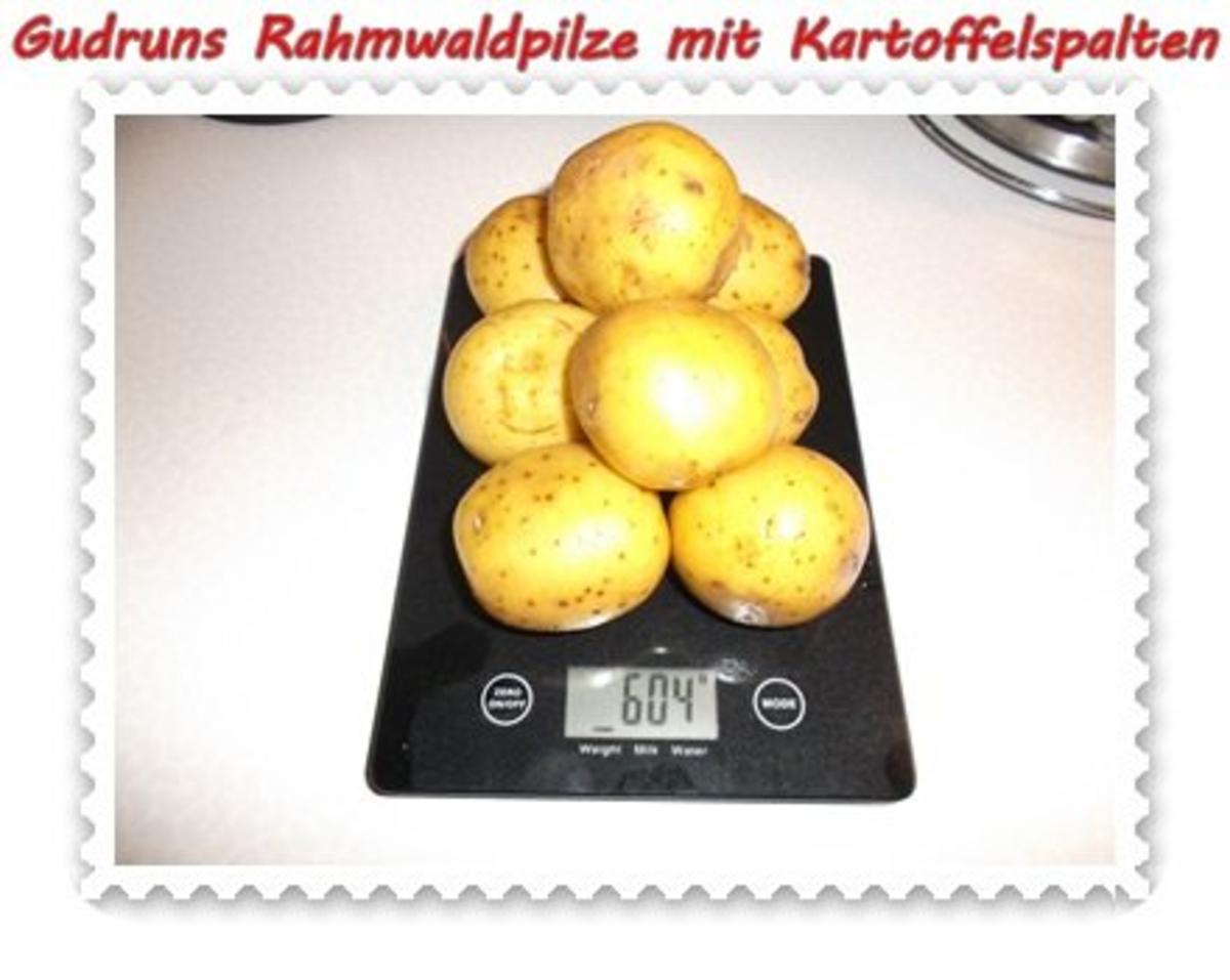 Pilze: Rahmwaldpilze mit Kartoffelspalten - Rezept - Bild Nr. 4
