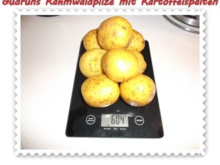 Pilze: Rahmwaldpilze mit Kartoffelspalten - Rezept - Bild Nr. 4