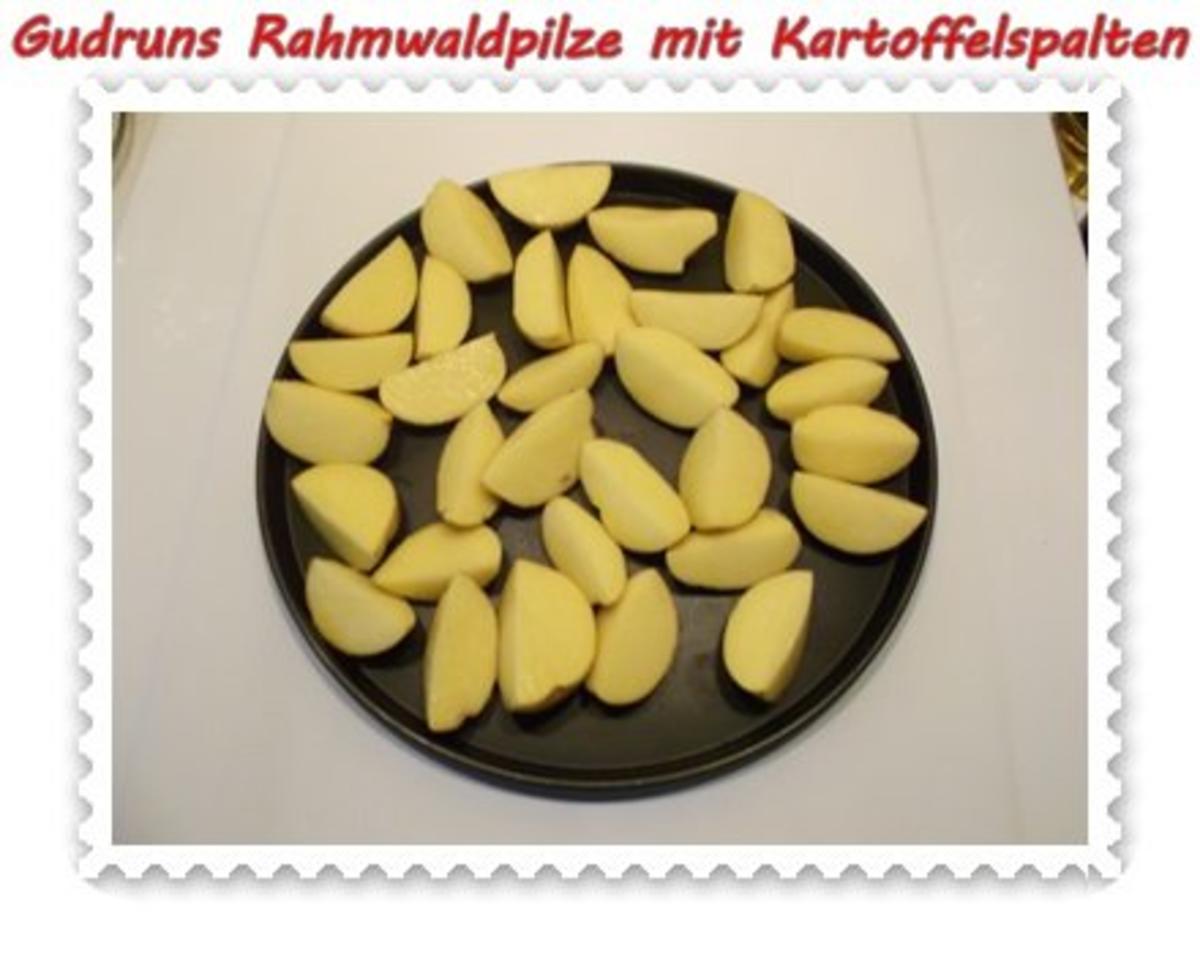 Pilze: Rahmwaldpilze mit Kartoffelspalten - Rezept - Bild Nr. 5