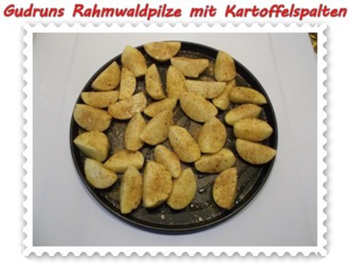 Pilze: Rahmwaldpilze mit Kartoffelspalten - Rezept - Bild Nr. 6