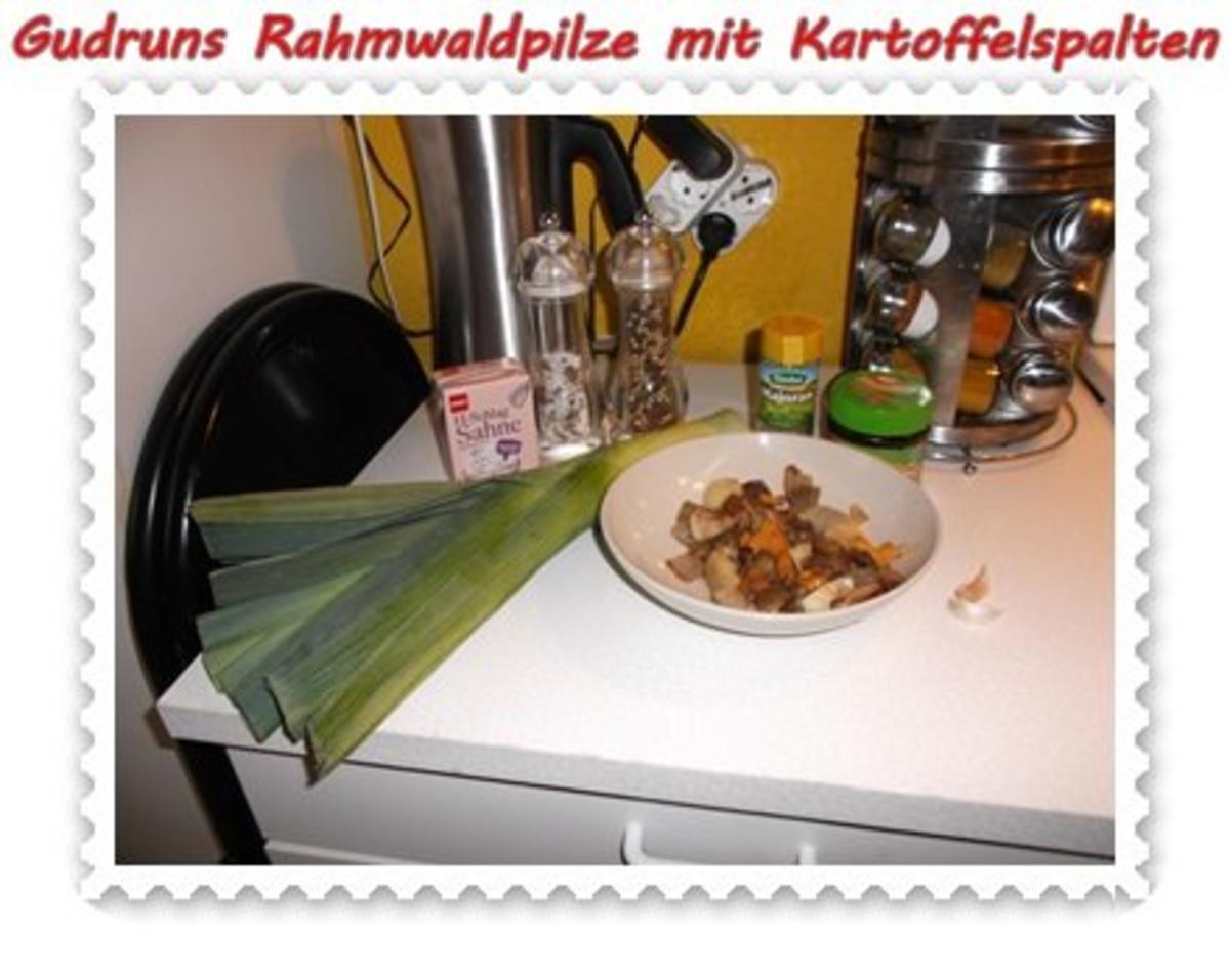 Pilze: Rahmwaldpilze mit Kartoffelspalten - Rezept - Bild Nr. 8