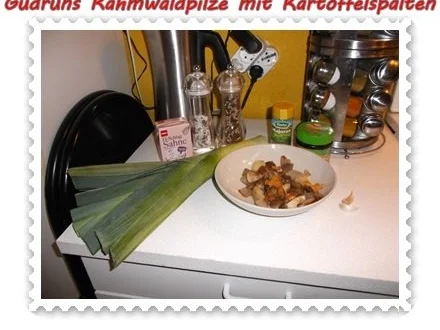 Pilze: Rahmwaldpilze mit Kartoffelspalten - Rezept - Bild Nr. 8