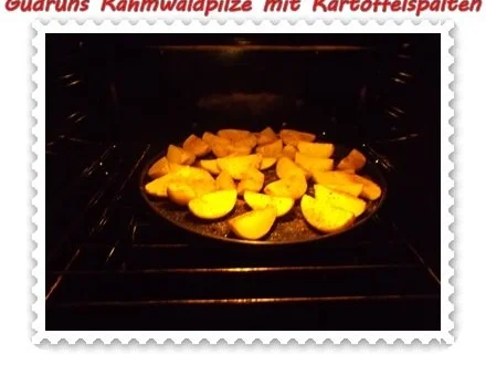 Pilze: Rahmwaldpilze mit Kartoffelspalten - Rezept - Bild Nr. 12