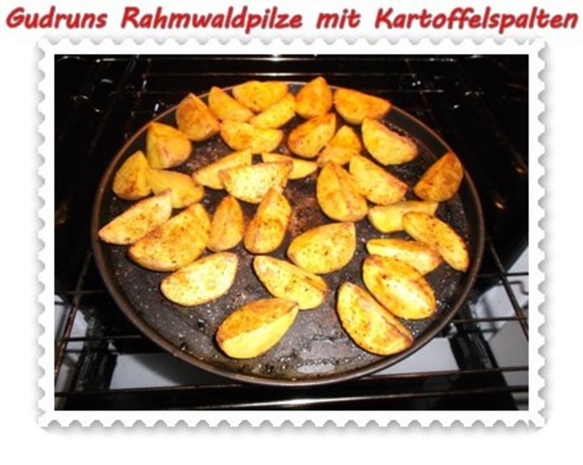 Pilze: Rahmwaldpilze mit Kartoffelspalten - Rezept - Bild Nr. 13