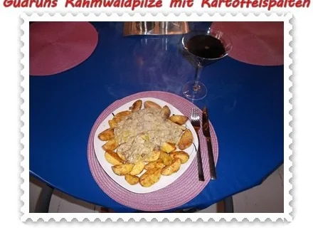 Pilze: Rahmwaldpilze mit Kartoffelspalten - Rezept - Bild Nr. 14