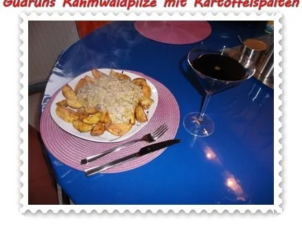 Pilze: Rahmwaldpilze mit Kartoffelspalten - Rezept - Bild Nr. 15