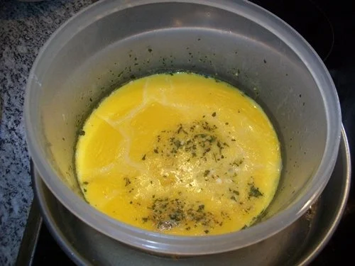 Rezept: Suppeneinlagen: Opa Alfred`s Eierstich Bild Nr. 3 Suppeneinlagen: Opa Alfred`s Eierstich - Rezept - Bild Nr. 3