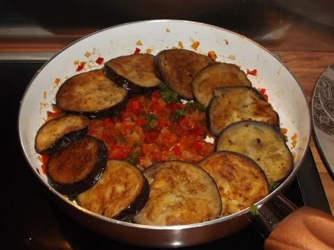 Hähnchenbrustfilet ala Orange auf feinem Paprika-Auberginen-Gemüse - Rezept - Bild Nr. 2