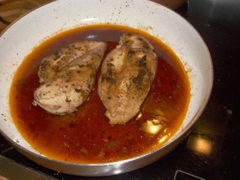 Hähnchenbrustfilet ala Orange auf feinem Paprika-Auberginen-Gemüse - Rezept - Bild Nr. 4