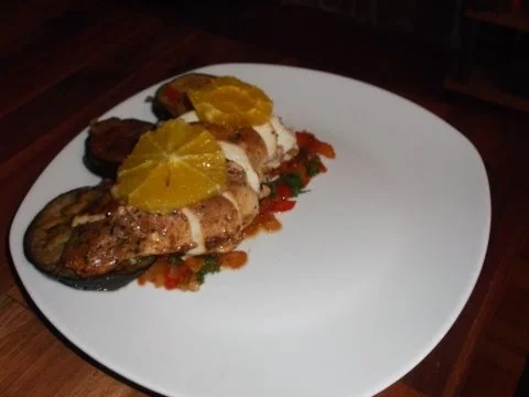 Hähnchenbrustfilet ala Orange auf feinem Paprika-Auberginen-Gemüse - Rezept - Bild Nr. 6