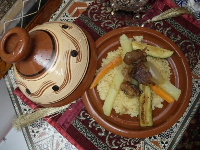 Rezept: Lamm-Tajine mit Couscous Lamm-Tajine mit Couscous - Rezept