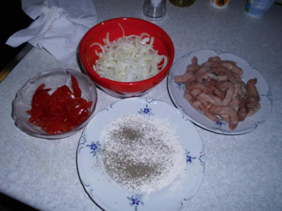 Schweinegeschnetzeltes mit Curry-Sauce - Rezept - Bild Nr. 4