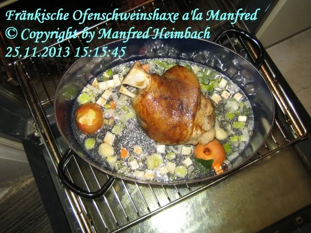 Braten - Fränkische Ofenschweinshaxe a'la Manfred - Rezept - Bild Nr. 2