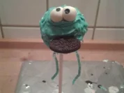 Cake Pops - Krümelmonster - mit schokoladiger  - dunkler - Füllung - Rezept