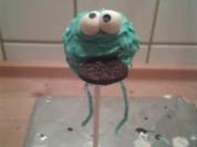 Cake Pops - Krümelmonster - mit schokoladiger  - dunkler - Füllung - Rezept