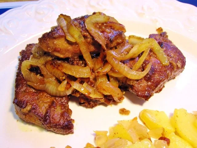 Zarte Rinderleber mit mildgebratenen Kartoffeln - Rezept - Bild Nr. 9