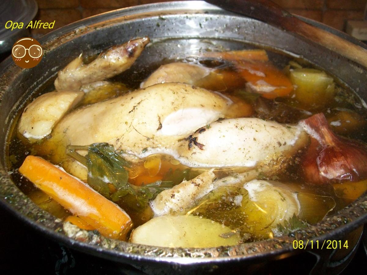 Suppen: Opa Alfred`s "Hinkelssuppe" - Rezept - Bild Nr. 6