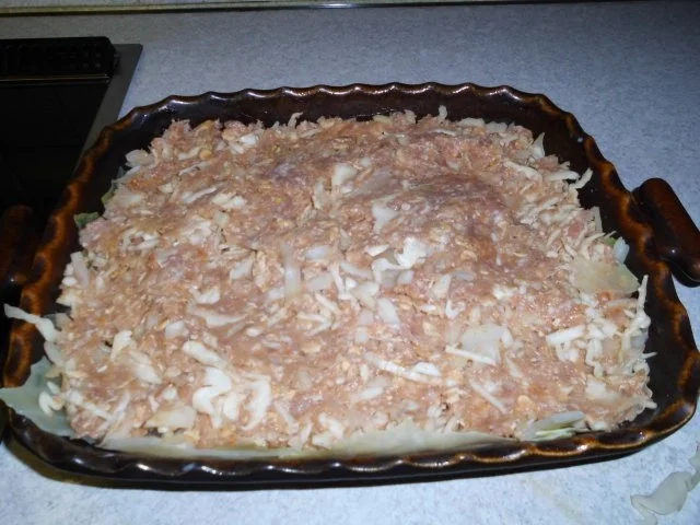 Rezept: Auflauf: Gehacktes mit Kraut und Speck Bild Nr. 12 Auflauf: Gehacktes mit Kraut und Speck - Rezept - Bild Nr. 12