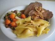 Schweinebraten an Prosecco-Sauce - Rezept