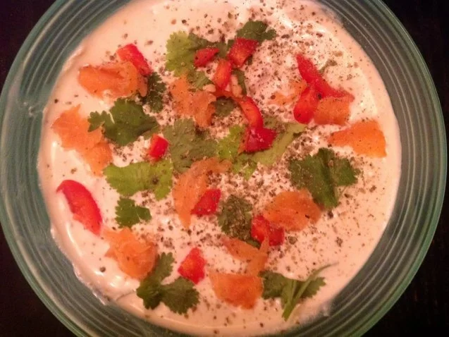 Lachs Dip mit Schmand und Koriander - Rezept - Bild Nr. 2