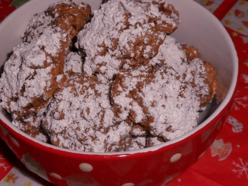 Weihnachtsgebäck: Schoko-Zimt-Knusperberge mit Aprikosen - Rezept ...