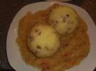 Schmorsauerkraut mit Schinken-Knödel - Rezept