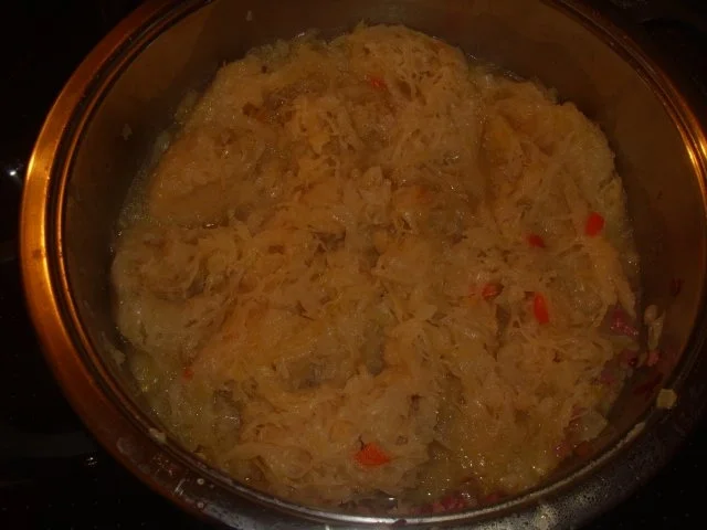 Schmorsauerkraut mit Schinken-Knödel - Rezept - Bild Nr. 4