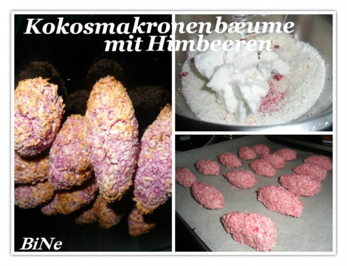 BiNe` S KOKOSMAKRONENBÆUME MIT HIMBEEREN - Rezept