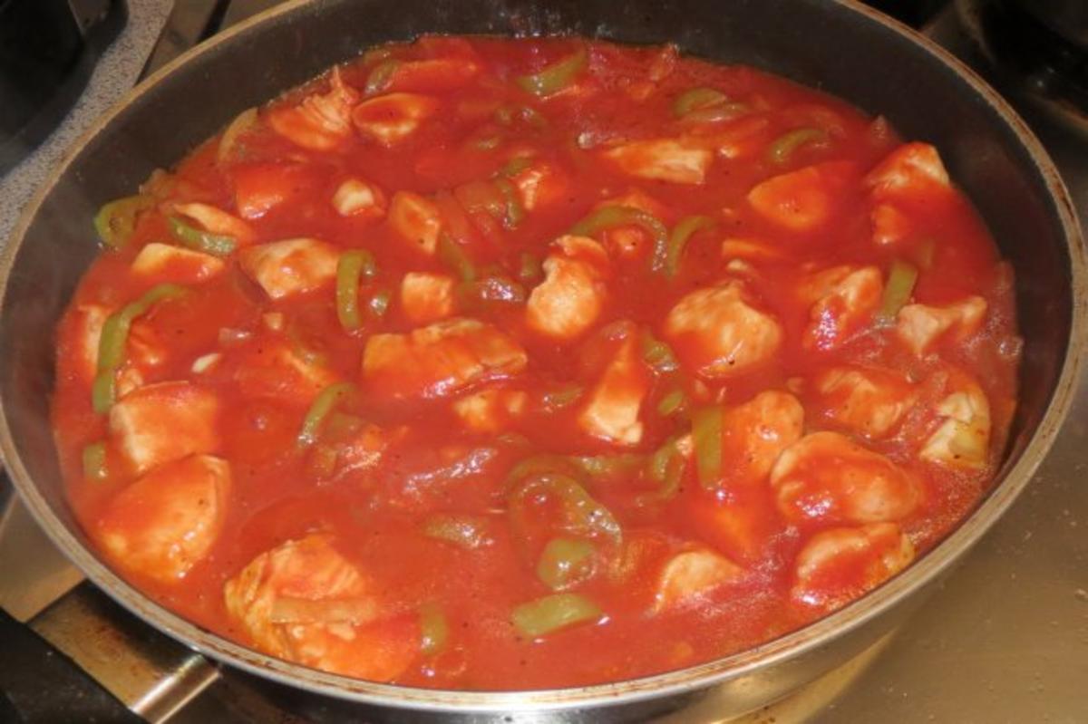 Bilder für Kochen: Chilli-Hähnchen-Pfanne - Rezept