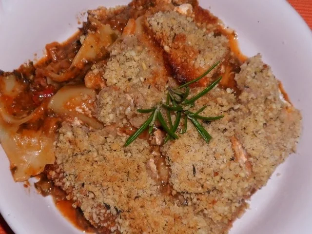 Rezept: Würzige Gorgonzola-Spinat-Lasagne mit Pecorino-Nuss-Kruste Bild Nr. 16 Würzige Gorgonzola-Spinat-Lasagne mit Pecorino-Nuss-Kruste - Rezept - Bild Nr. 16