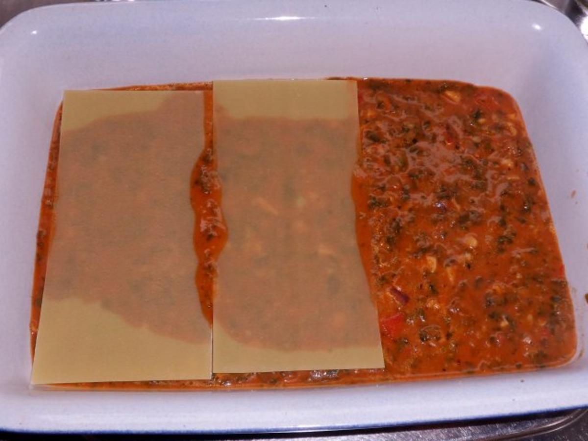 Würzige Gorgonzola-Spinat-Lasagne mit Pecorino-Nuss-Kruste - Rezept - Bild Nr. 12