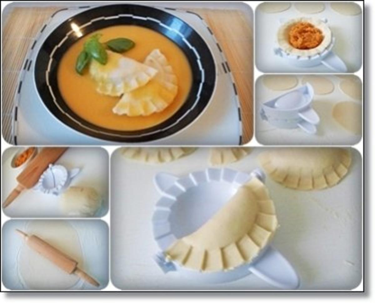 Hausgemachte Ravioli mit Muskatkürbis-Füllung  als perfekte Suppeneinlage - Rezept - Bild Nr. 27